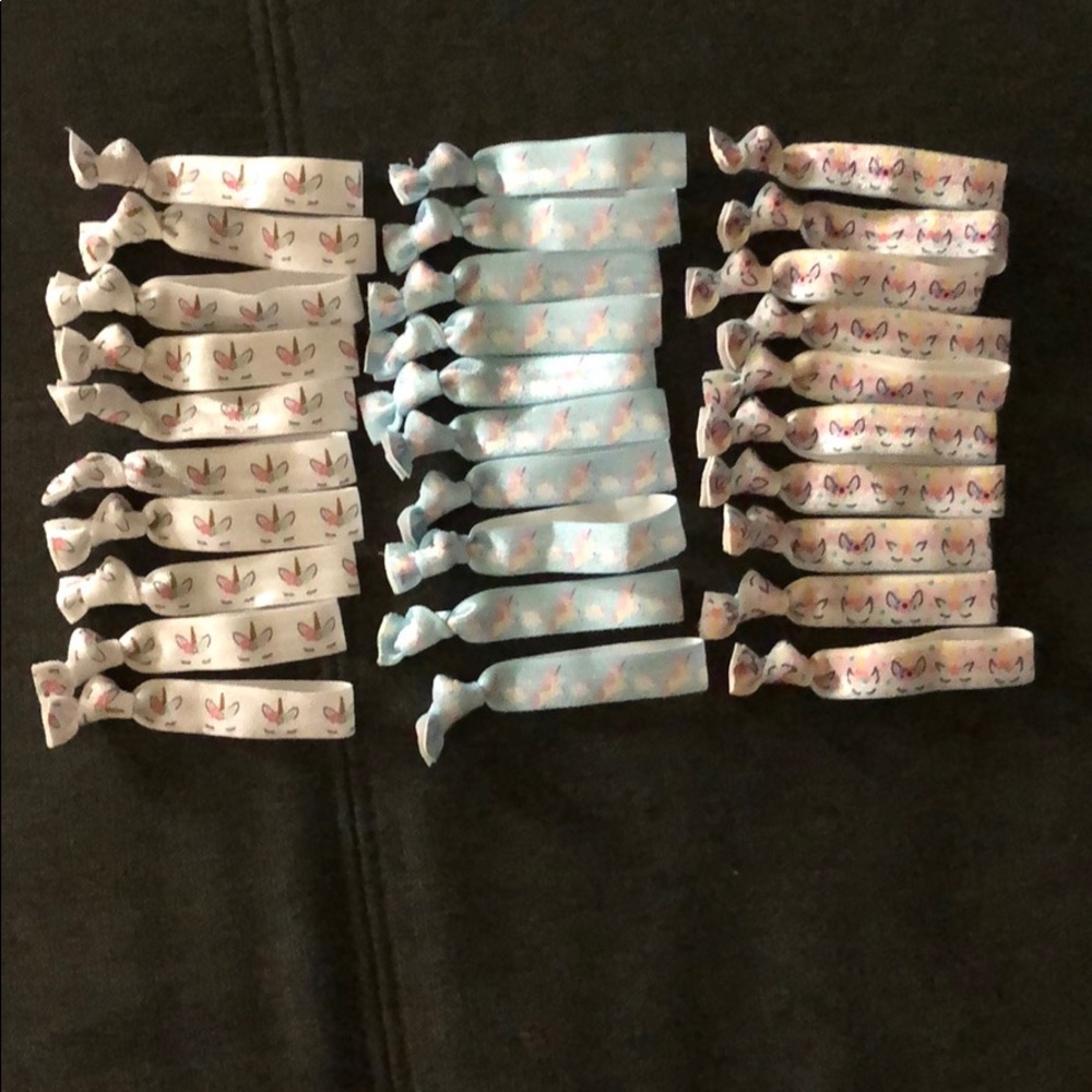 Unicorn hair ties